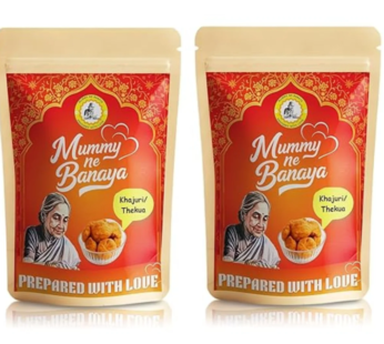 Mummy Ne Banaya Bihari Thekua | Traditional Indian Crispy Sweet Snack Made in Desi Ghee | Homemade Crispy Thekua Biscuits | Chhath Puja Special | 250g Ziplock Pack of 2