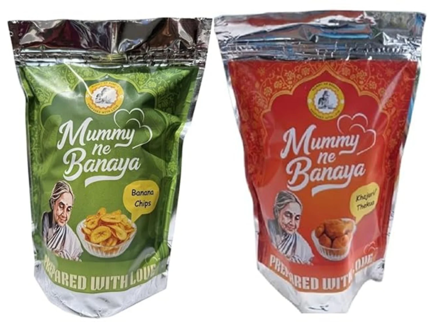 Mummy Ne Banaya Traditional Kerala Banana Chips 200g & Thekua/Khajuri Sweet Snack 250g Combo Pack | Crispy Banana Wafers & Homemade Bihari Sweet | Authentic Indian Snacks | Tea-Time Combo | No Added Preservatives Freshly Packed